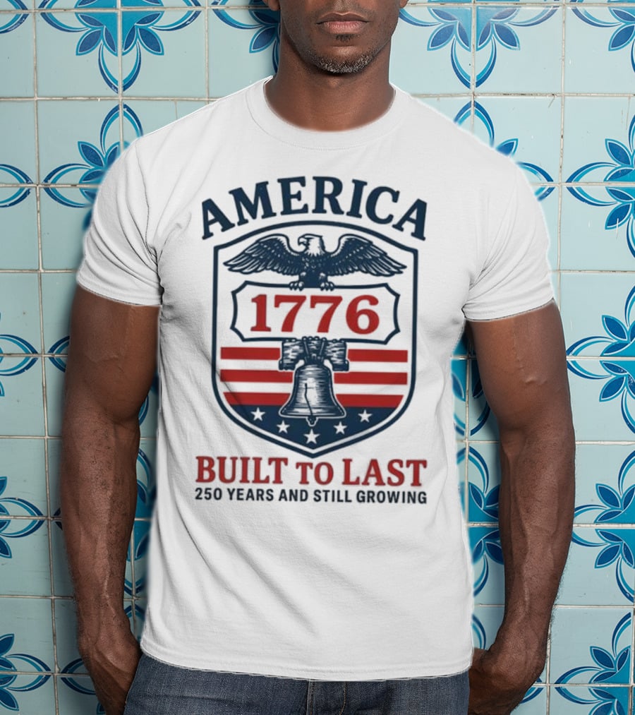 Philadelphia Phillies America 1776 Eagle Liberty Bell Built To Last 250 Years And Still Growing T-Shirt