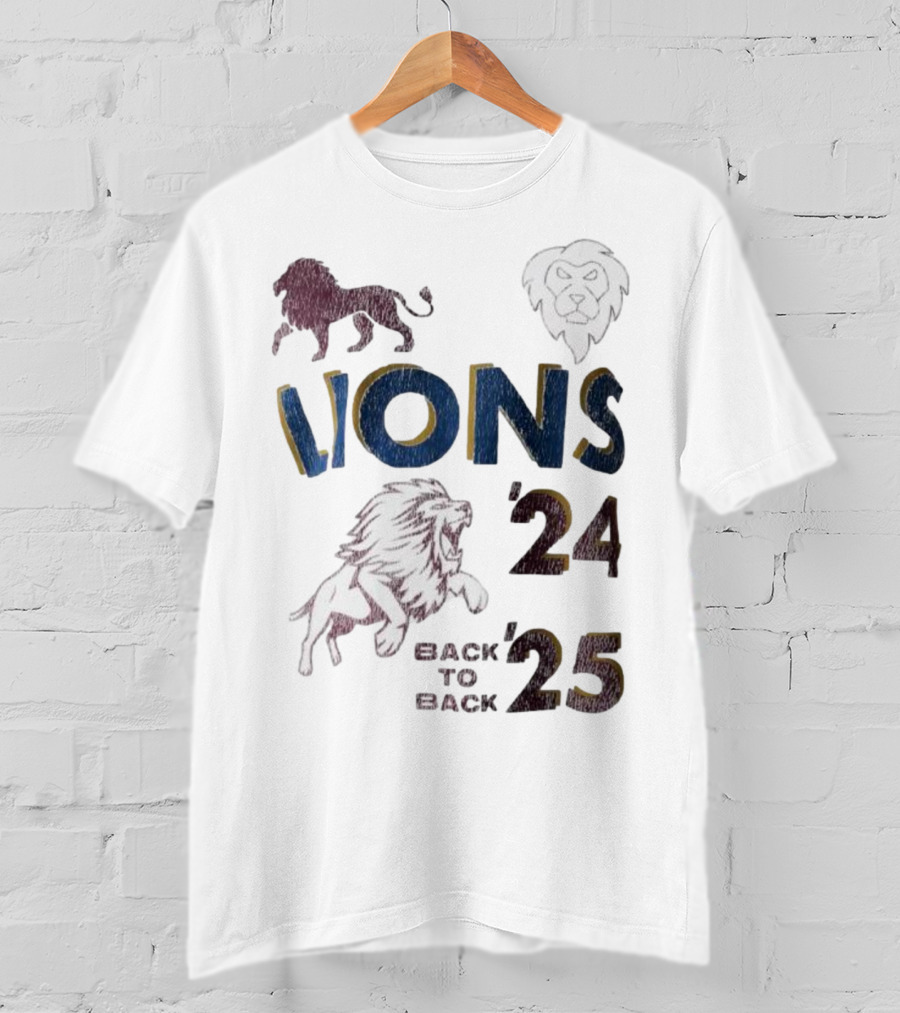 Lions Pride Back To Back '24 '25 T-Shirt