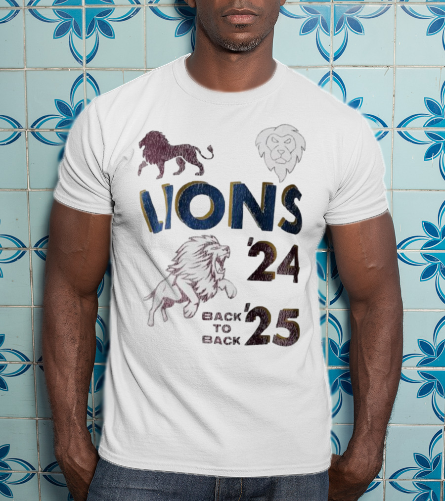 Lions Pride Back To Back '24 '25 T-Shirt