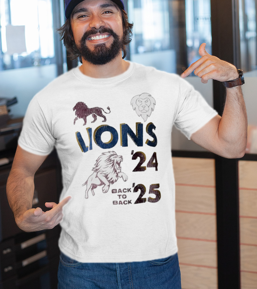Lions Pride Back To Back '24 '25 T-Shirt