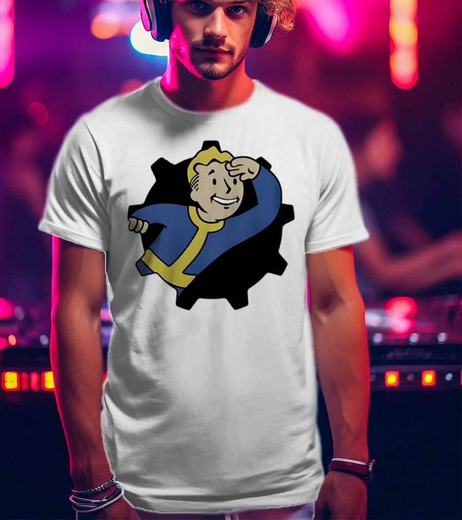 Fallout Vault Boy Lookout Iconic Pose T-Shirt