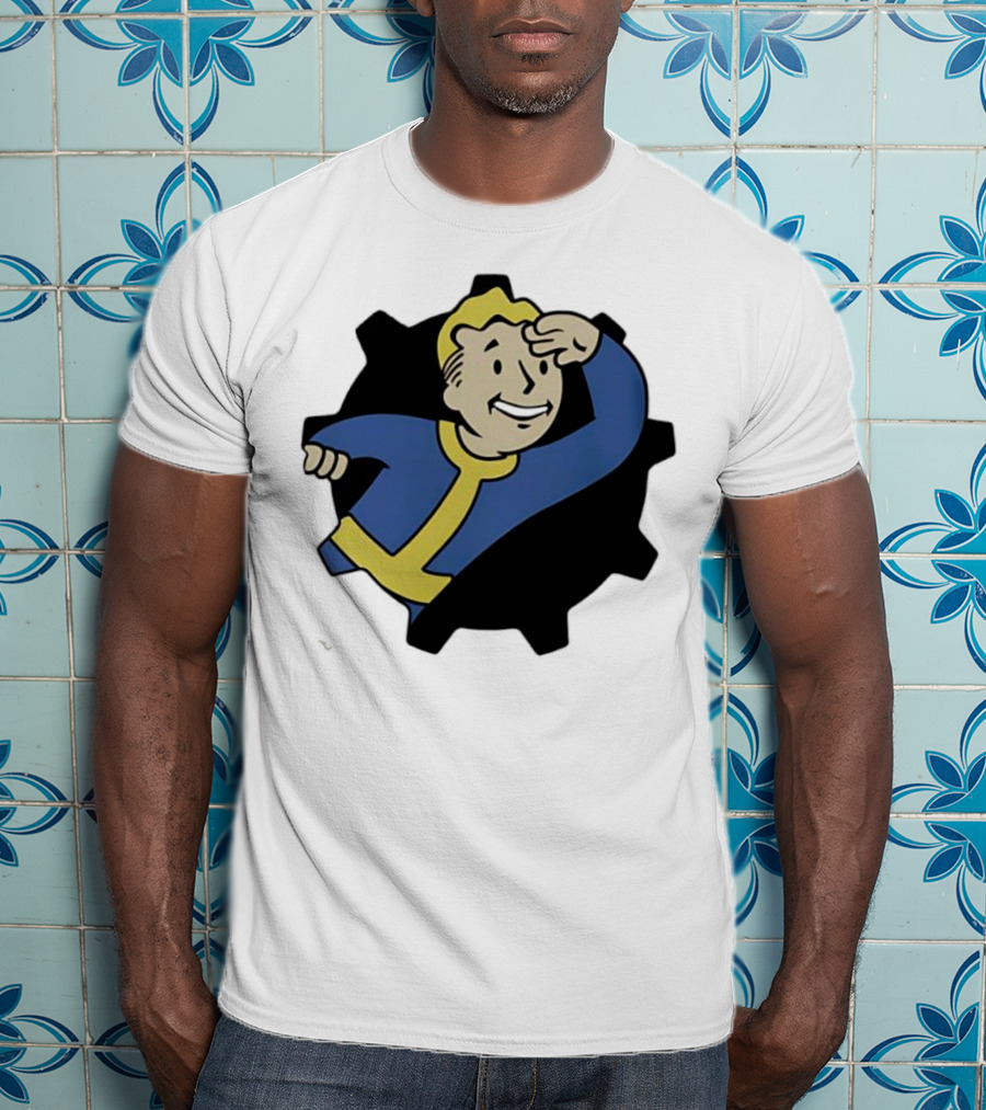 Fallout Vault Boy Lookout Iconic Pose T-Shirt