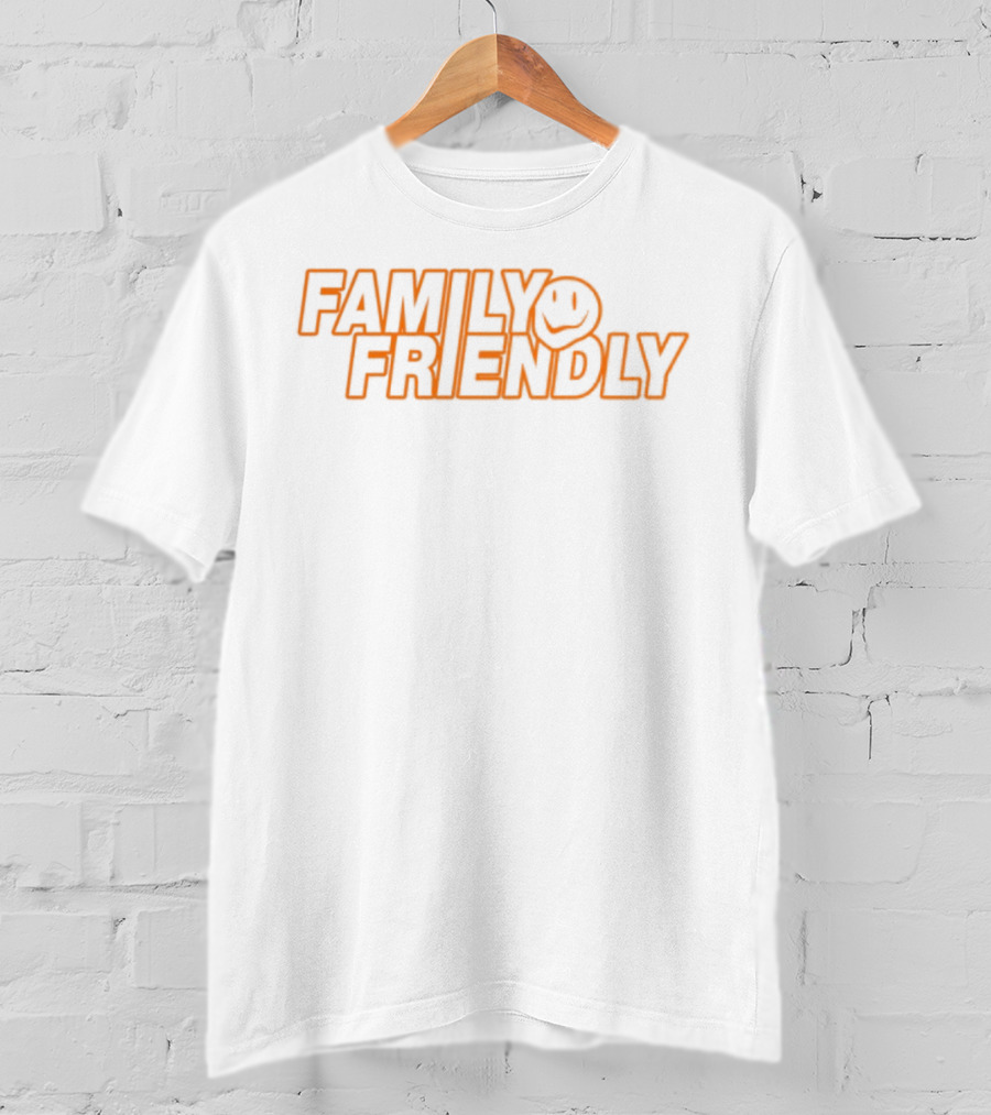 FAMILY FRIENDLY Smiley Face Retro Style T-Shirt