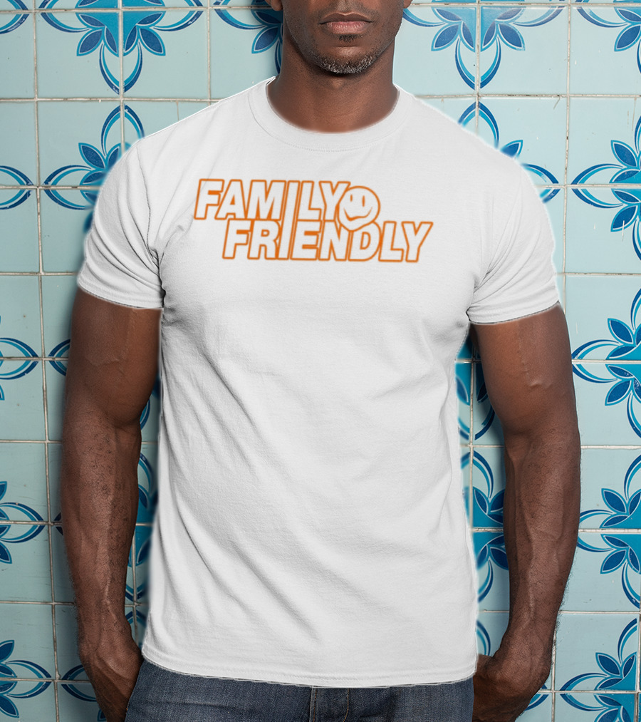 FAMILY FRIENDLY Smiley Face Retro Style T-Shirt