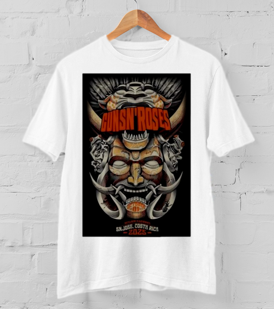 Guns N Roses Estadio Nacional San José Costa Rica 2025 T-Shirt