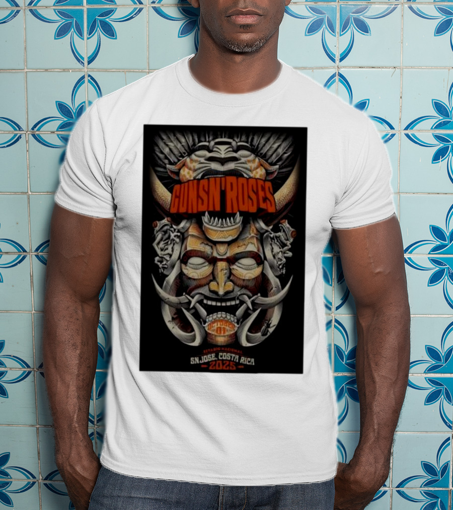 Guns N Roses Estadio Nacional San José Costa Rica 2025 T-Shirt