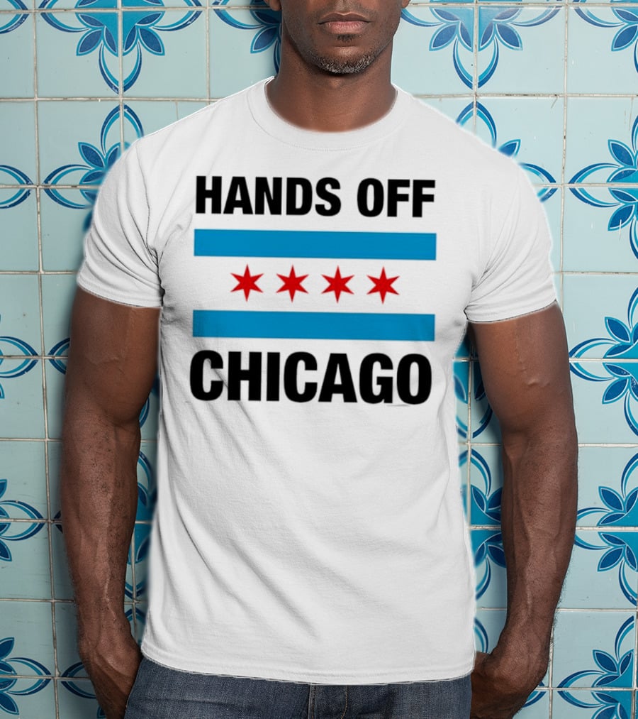 Chicago Flag Iconic Four Red Stars Blue Stripes T-Shirt