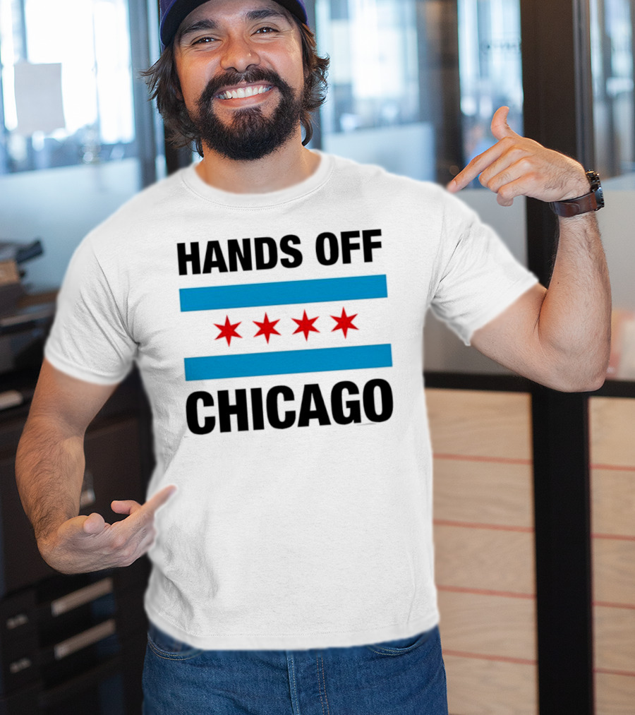 Chicago Flag Iconic Four Red Stars Blue Stripes T-Shirt