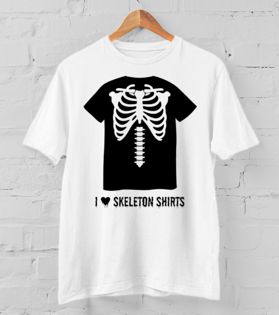 I Love Skeletons Heart Original Skeleton T-Shirt