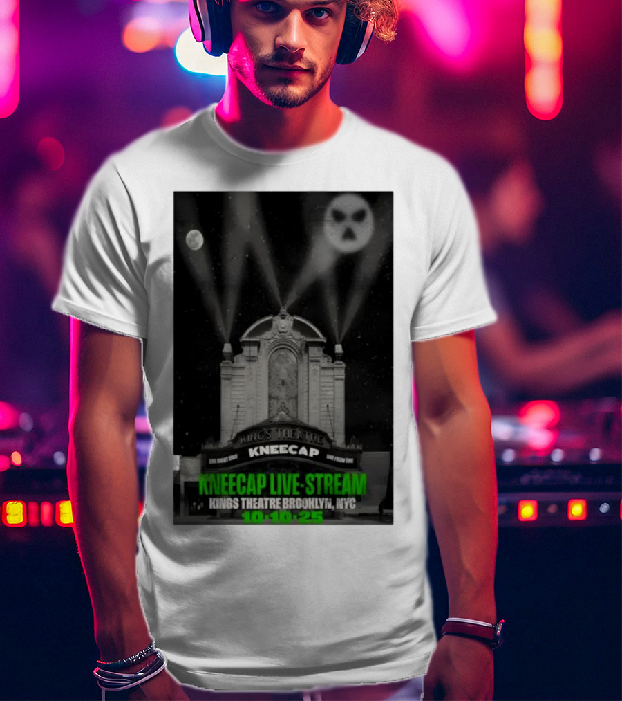 Kings Theatre Kneecap Live Stream Brooklyn NYC 10.10.25 T-Shirt