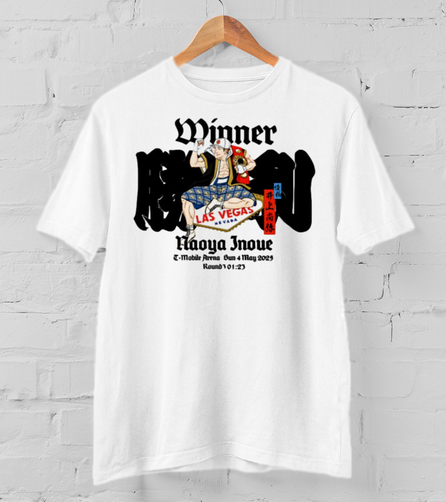 Monster Naoya Inoue Winner Las Vegas Nevada August 25 Round 10 323 T-Shirt