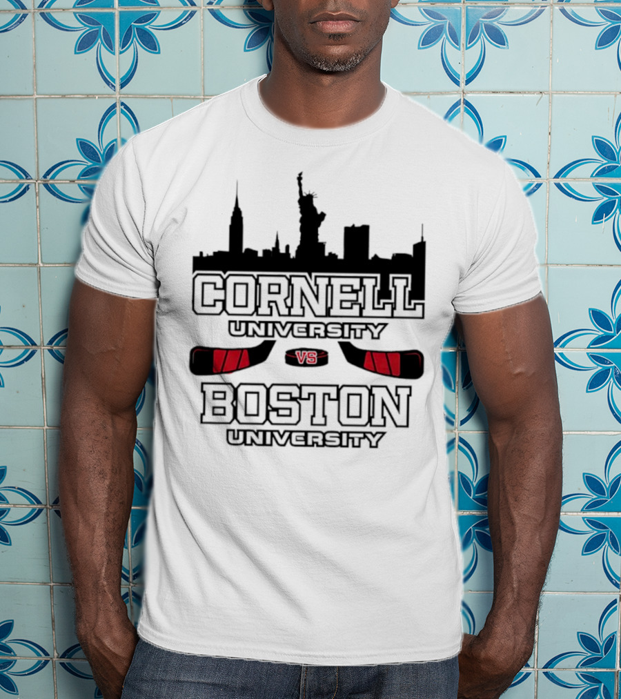 Red Hot Hockey Cornell University Boston University V8 T-Shirt