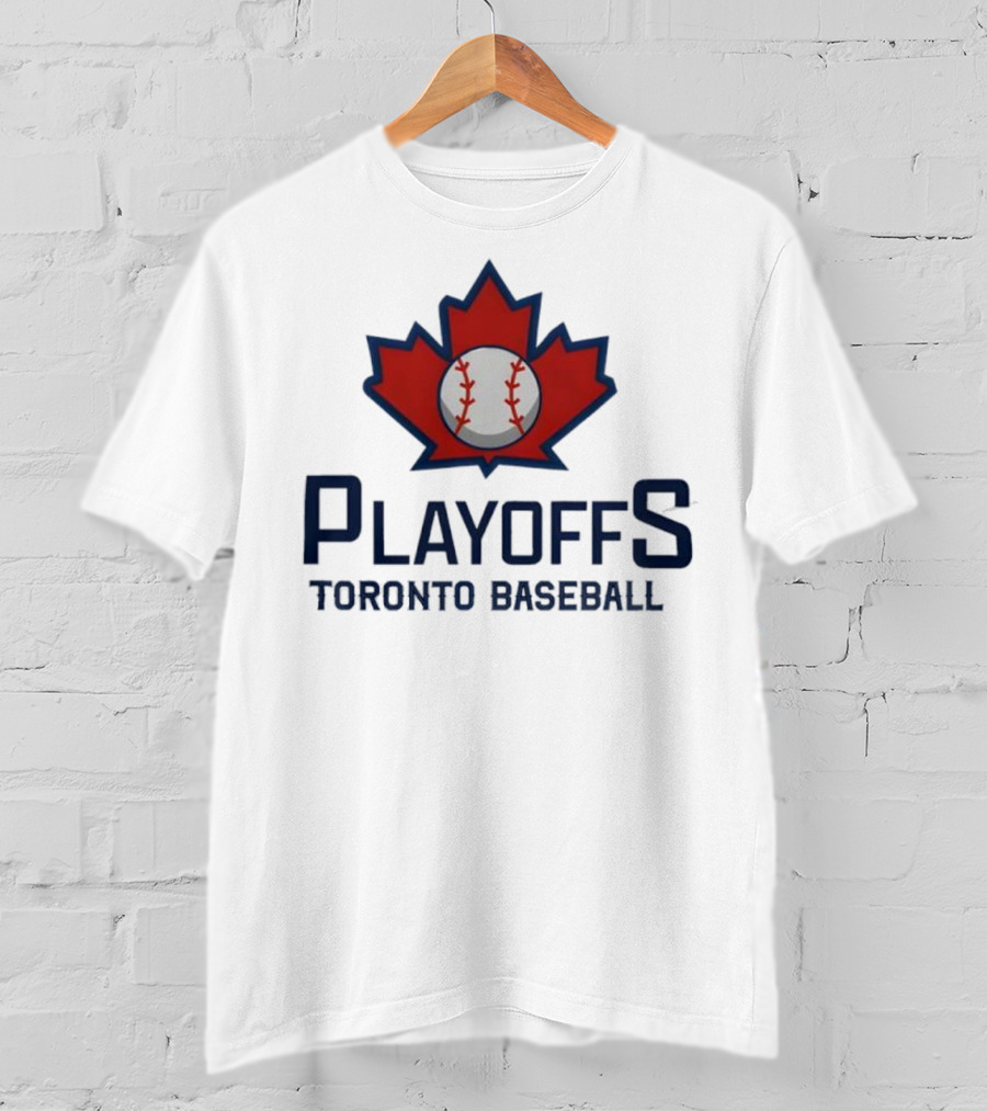 Toronto Baseball Playoffs Maple Leaf Icon T-Shirt