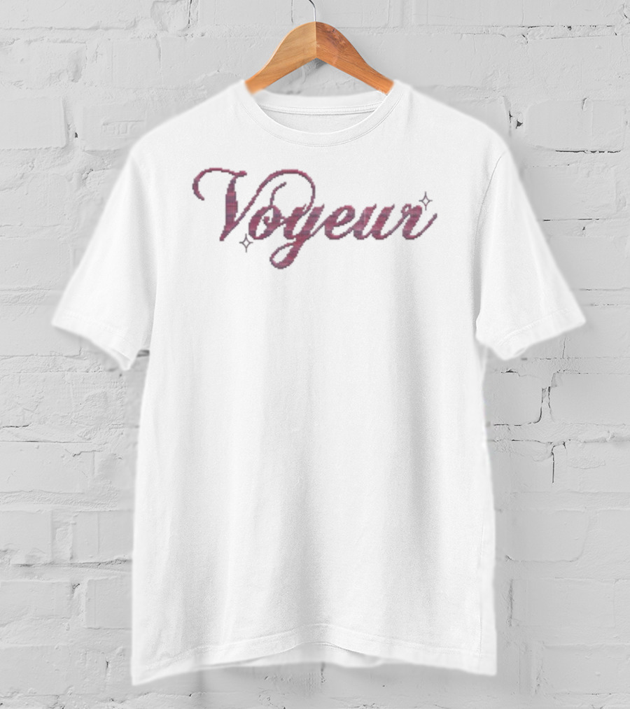 Alessi Rose Voyeur Vintage Script Lettering T-Shirt