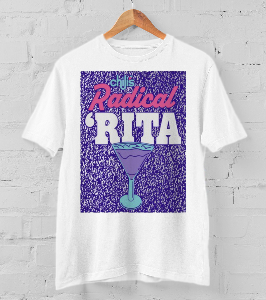 Chili's Radical Rita Retro Cocktail Margarita Vibes T-Shirt