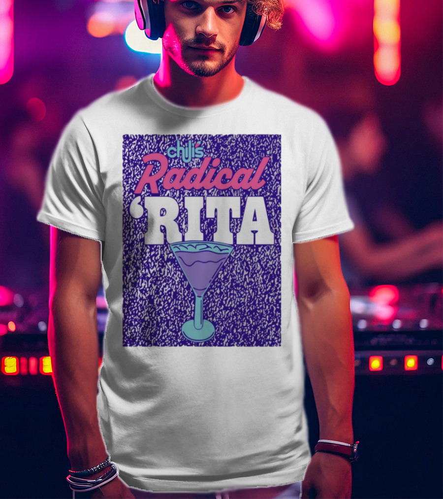 Chili's Radical Rita Retro Cocktail Margarita Vibes T-Shirt