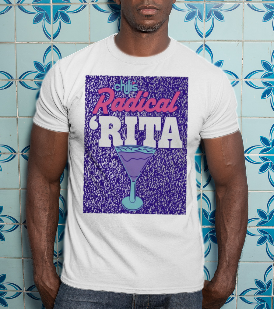 Chili's Radical Rita Retro Cocktail Margarita Vibes T-Shirt