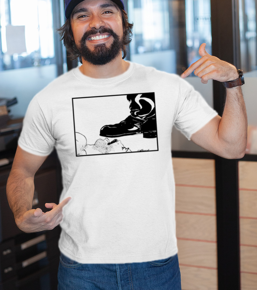 Gay Leather Boot LGBTQ Boseck Bondage Pride T-Shirt