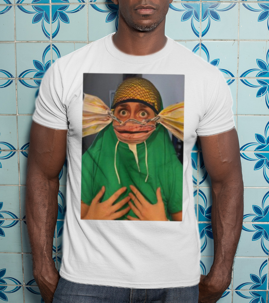 Homesweethome Catfish Mask Costume Creative Look T-Shirt