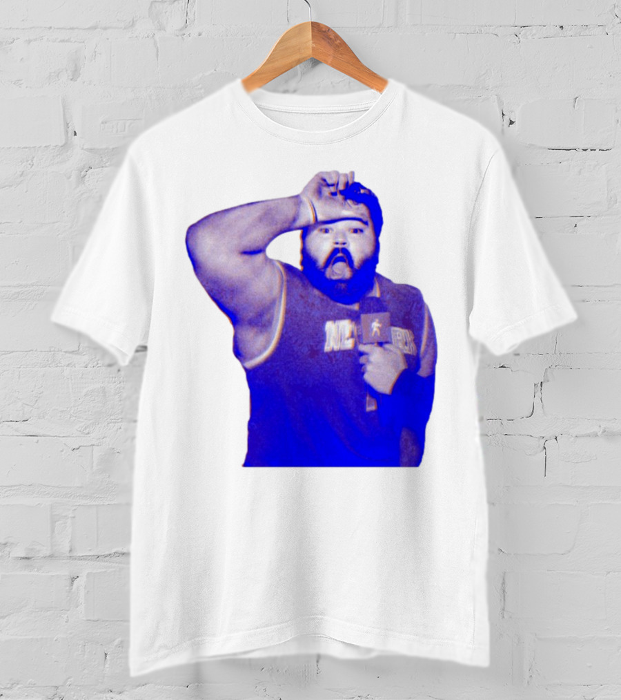 Karltowns Wearing Jason Dantona NYC Basketball Theme Blue Tone T-Shirt