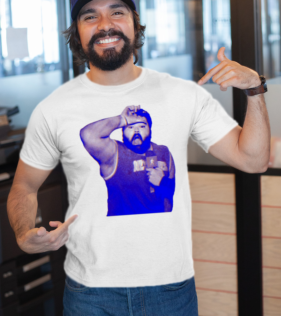Karltowns Wearing Jason Dantona NYC Basketball Theme Blue Tone T-Shirt