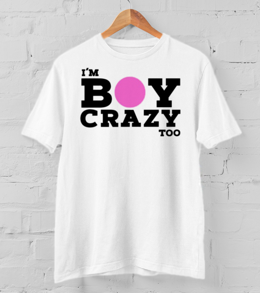 Kesha I'm Boy Crazy Too Pink Circle T-Shirt
