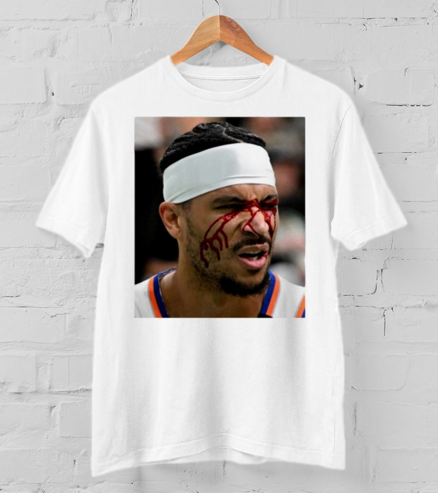 Limited Edition Josh Hart New York Knicks Elbowed Face Moment T-Shirt