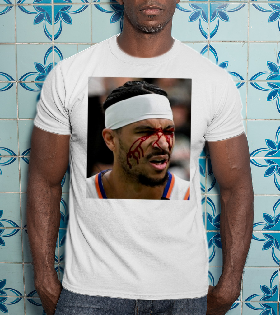 Limited Edition Josh Hart New York Knicks Elbowed Face Moment T-Shirt