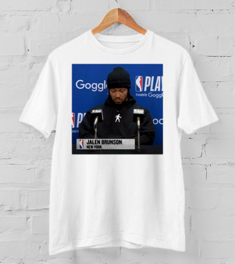 Jalen Brunson New York Press Conference NBA Playoffs Presented By Google T-Shirt