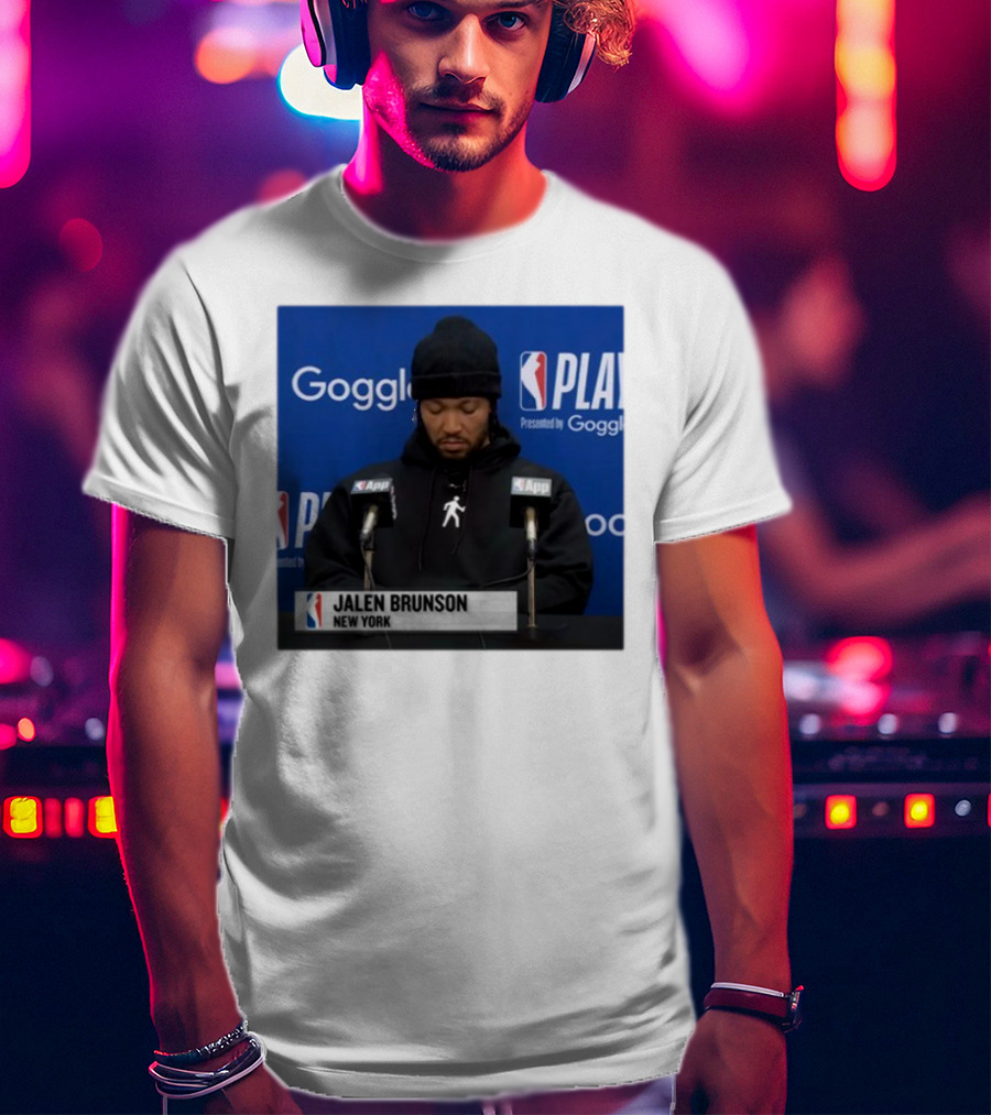 Jalen Brunson New York Press Conference NBA Playoffs Presented By Google T-Shirt