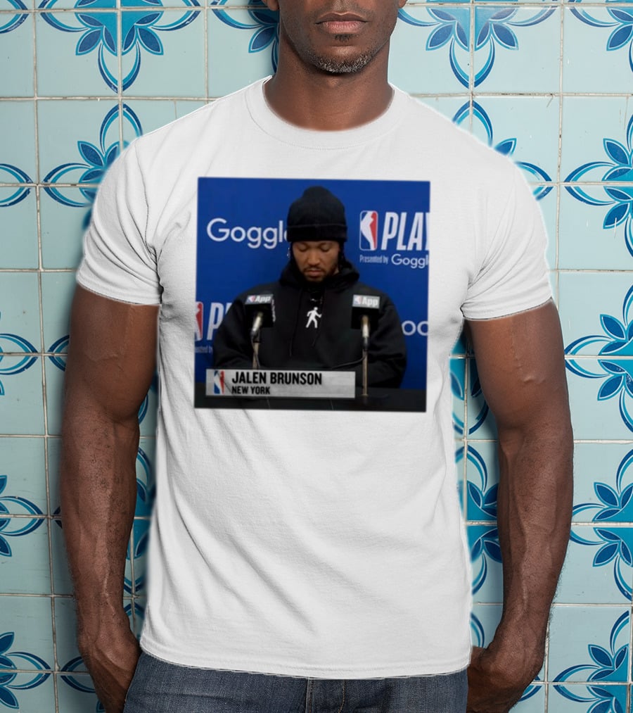Jalen Brunson New York Press Conference NBA Playoffs Presented By Google T-Shirt