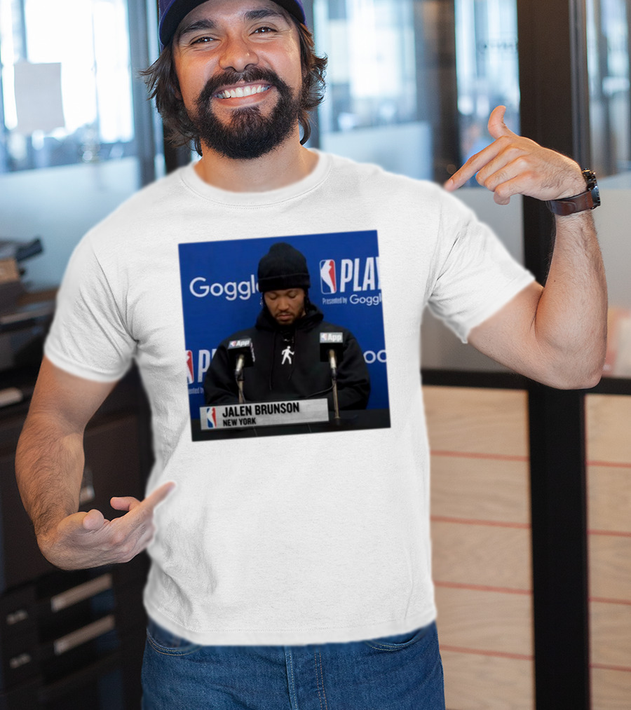 Jalen Brunson New York Press Conference NBA Playoffs Presented By Google T-Shirt