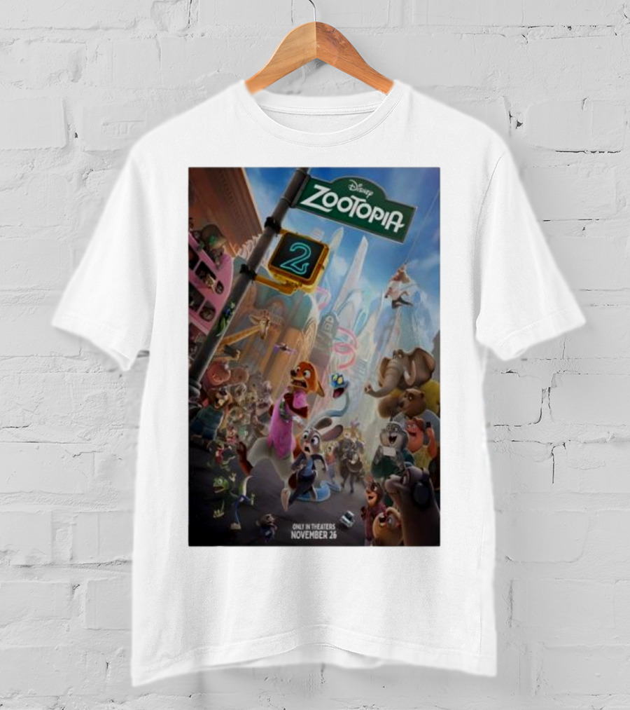 Disney Zootopia 2 Movie November 26 Only In Theaters T-Shirt