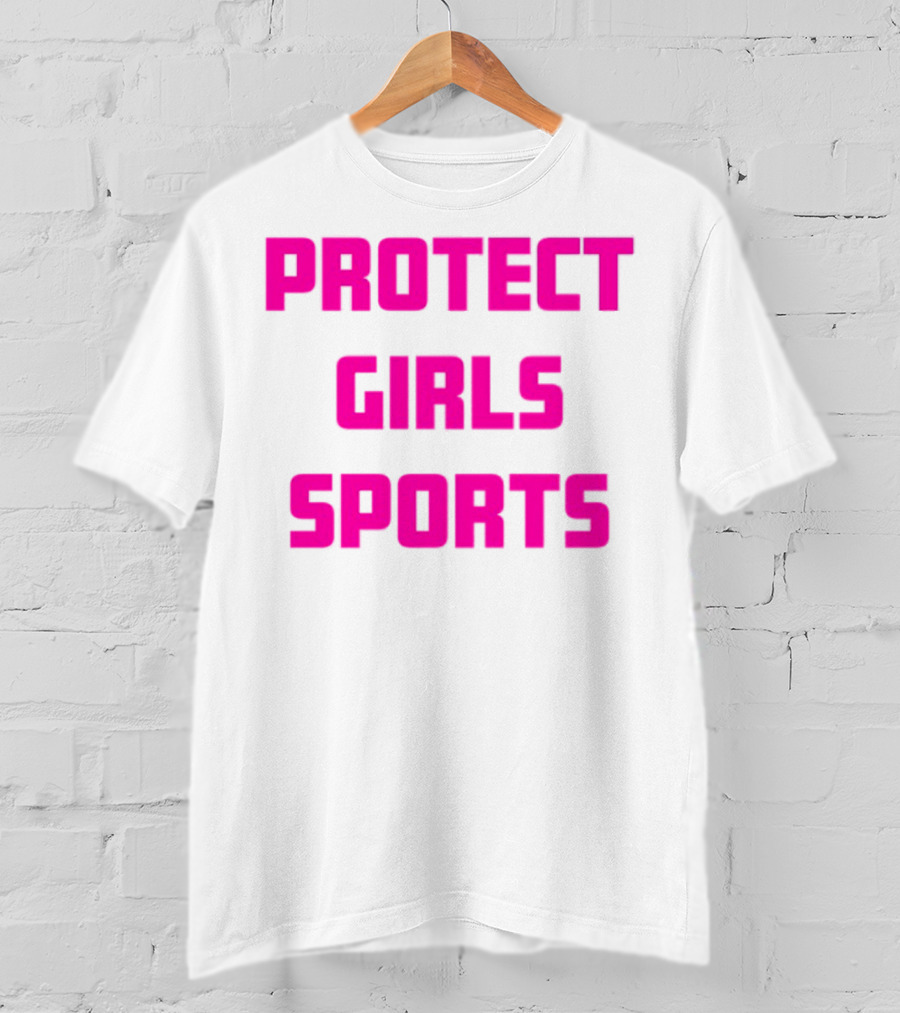Protect Girls Sports Bold Pink Advocacy Design T-Shirt