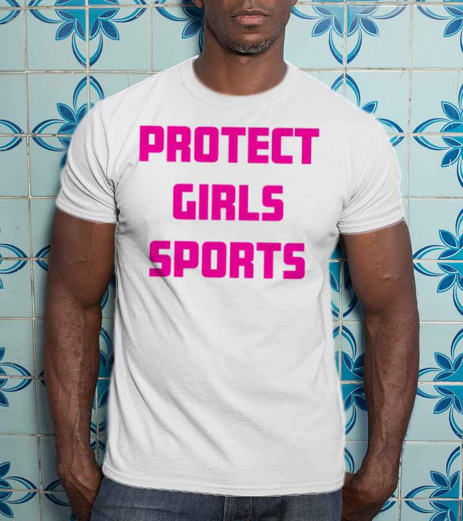 Protect Girls Sports Bold Pink Advocacy Design T-Shirt