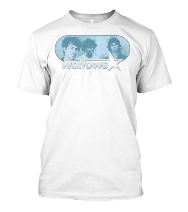 Wallows Band Star Photo Blue Oval Design T-Shirt