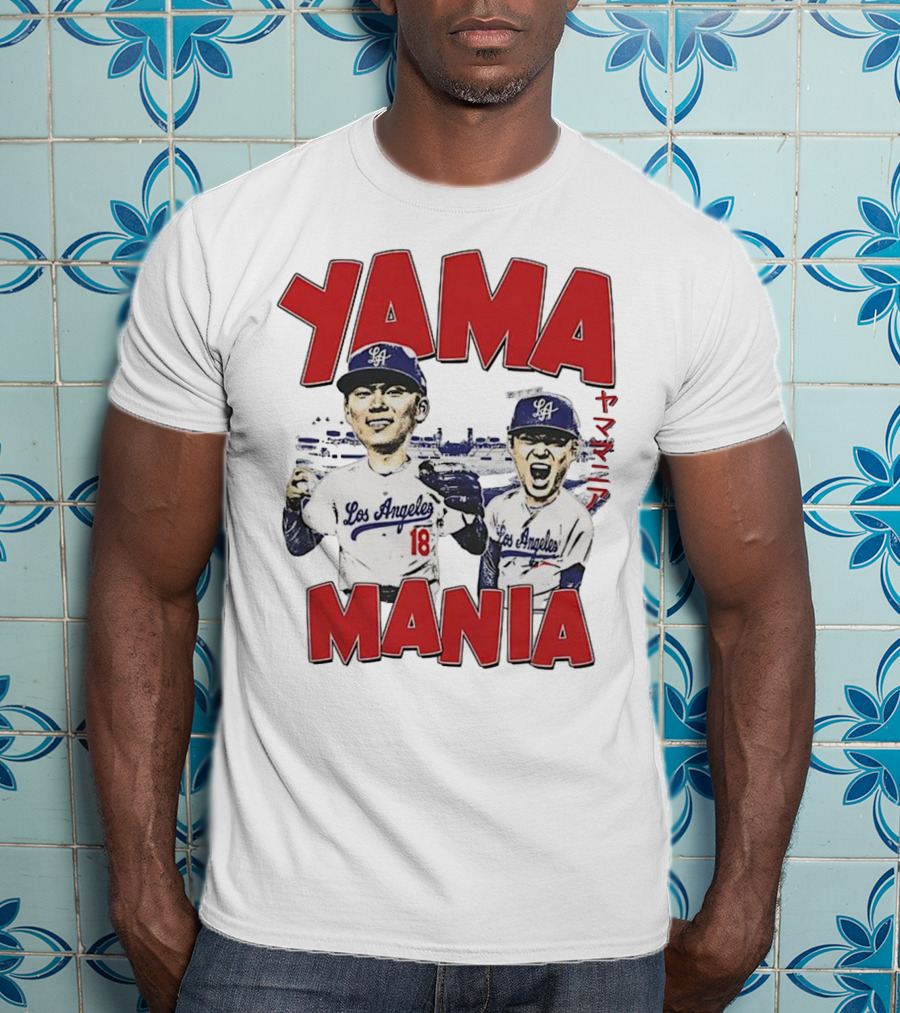 Yama Mania Los Angeles Dodgers Baseball Player 18 T-Shirt