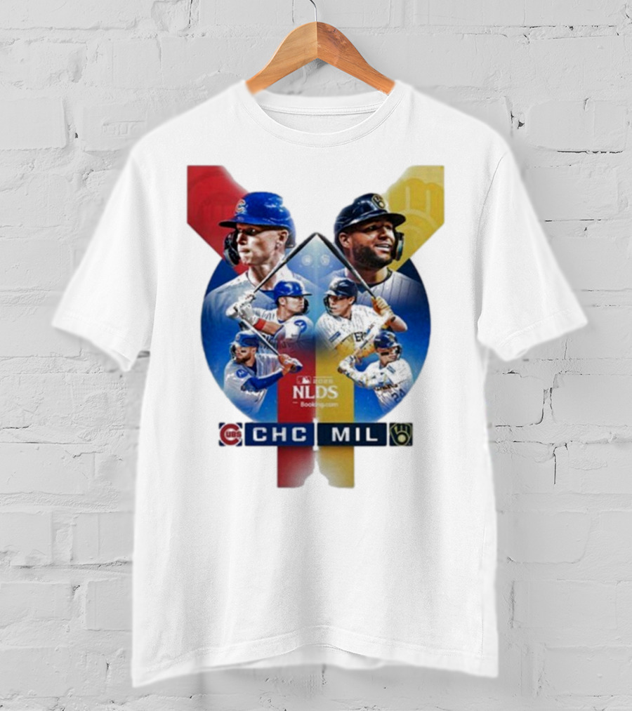 2025 MLB Postseason Chicago Cubs Vs Milwaukee Brewers NLDS Matchup T-Shirt