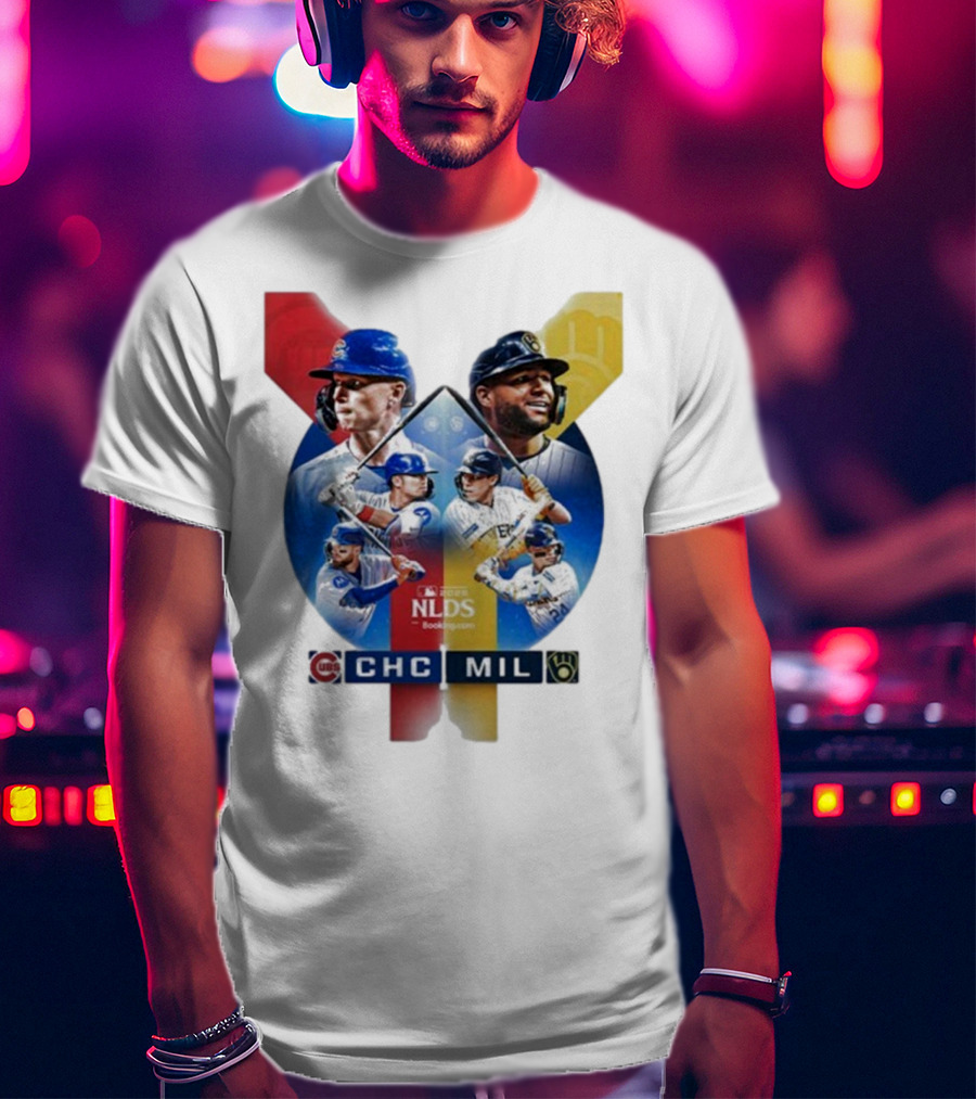 2025 MLB Postseason Chicago Cubs Vs Milwaukee Brewers NLDS Matchup T-Shirt