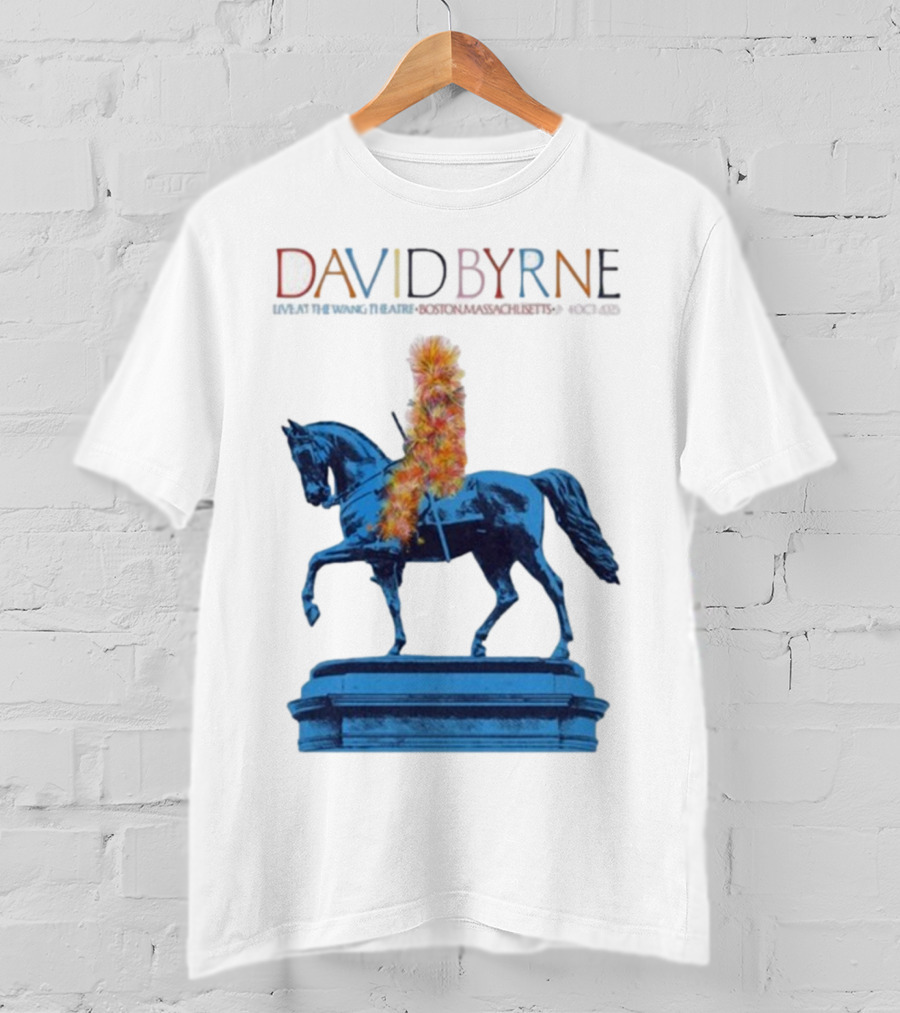 David Byrne Wang Theatre Boston MA Oct 2-4 2025 Tour T-Shirt