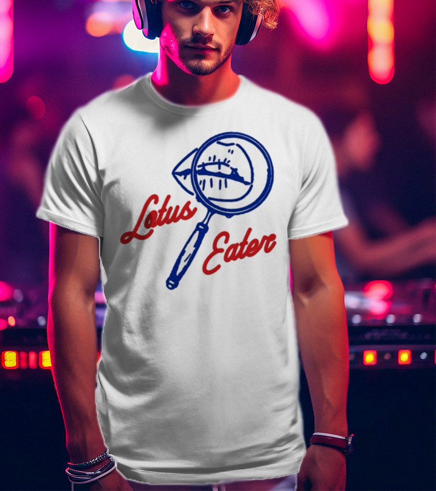 Lotus Eater Eye Magnifying Glass Logo T-Shirt