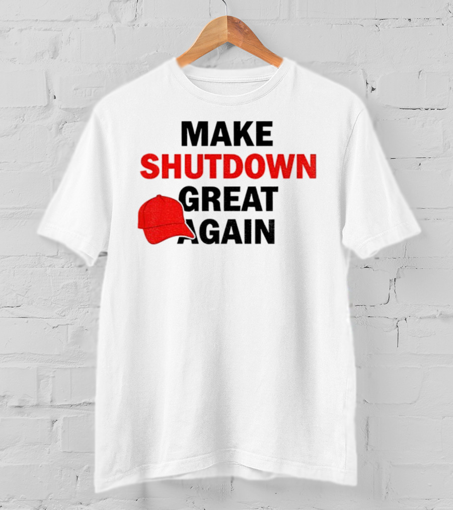 MAGA Make Shutdown Great Again Red Hat T-Shirt