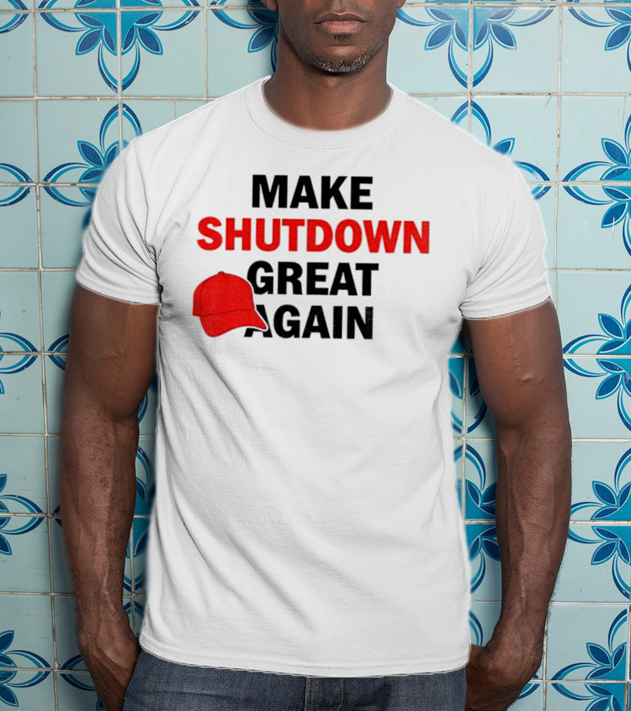MAGA Make Shutdown Great Again Red Hat T-Shirt