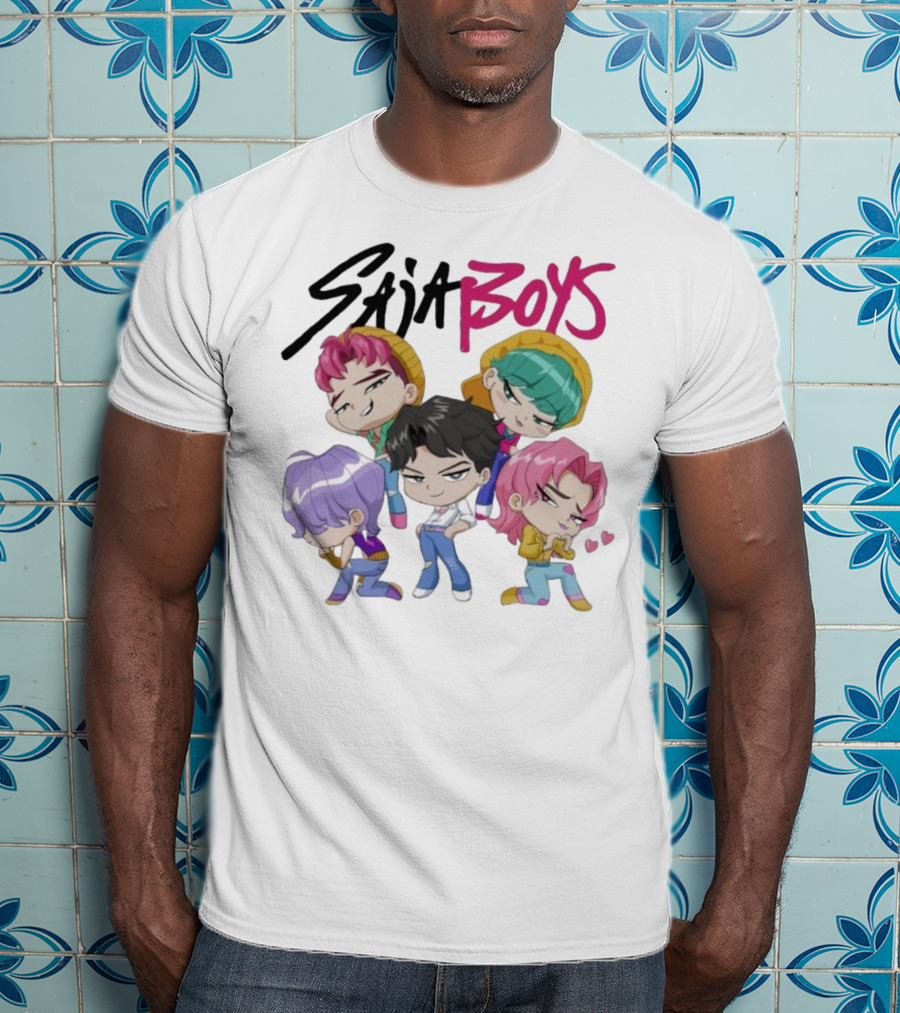 KPop Saja Boys Chibi Demon Hunters Characters T-Shirt