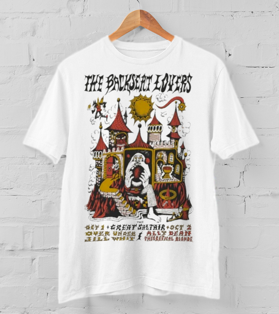 The Backseat Lovers Tour Unique Castle Artwork Oct 1 And 2 2025 T-Shirt