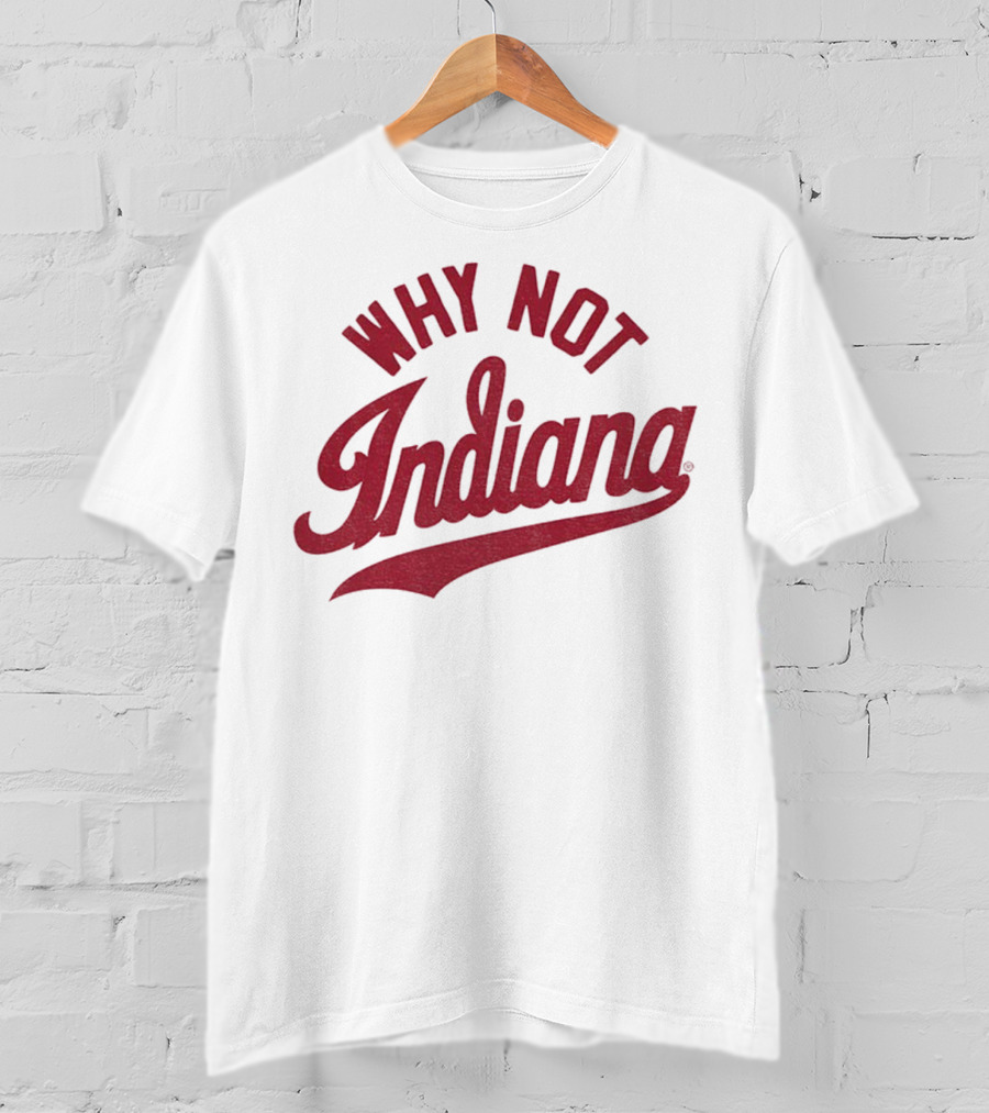 Why Not Indiana Hoosiers Crimson Football NFL 2025 T-Shirt
