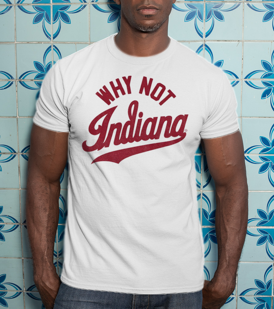 Why Not Indiana Hoosiers Crimson Football NFL 2025 T-Shirt