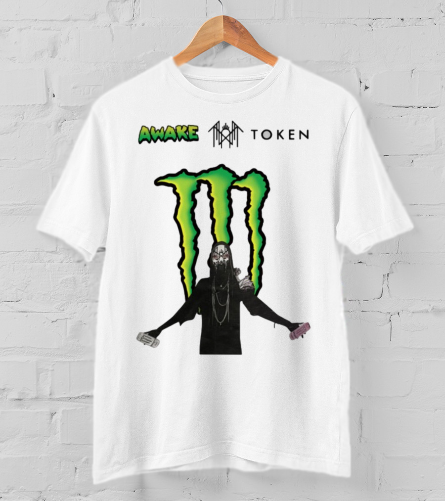 Awake Token Monster Energy Hooded Figure T-Shirt