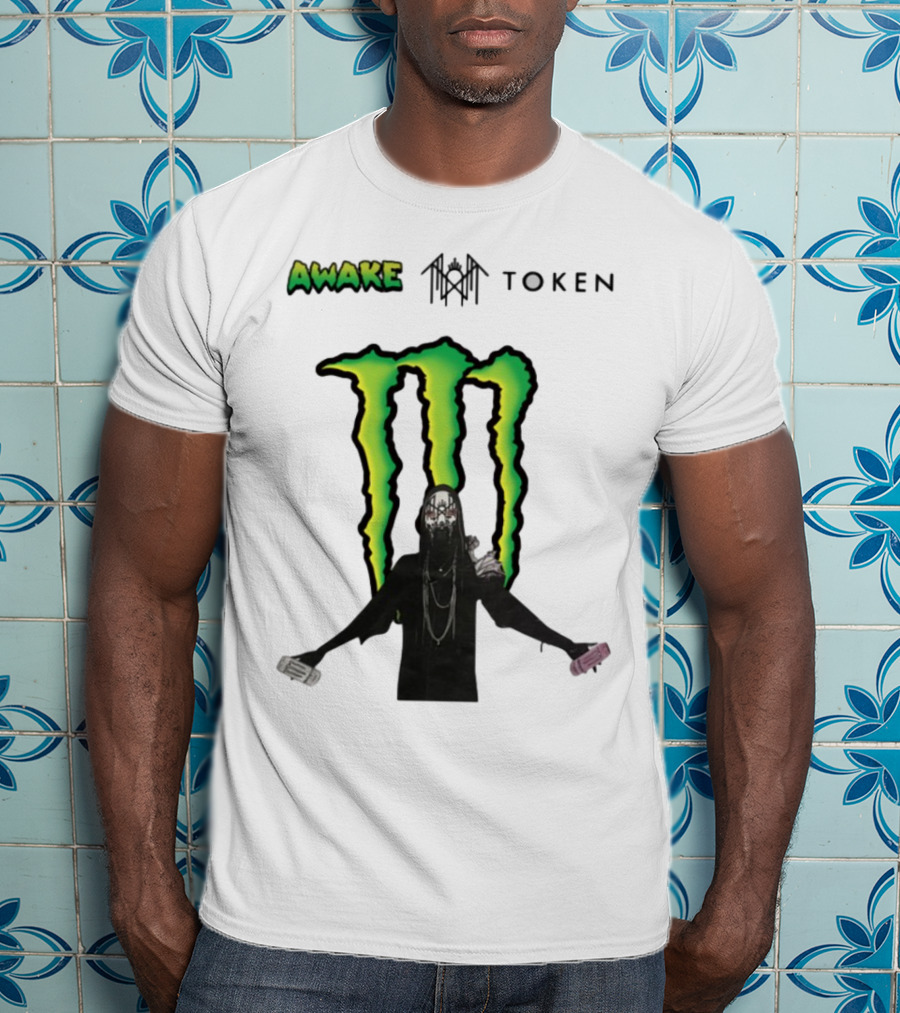 Awake Token Monster Energy Hooded Figure T-Shirt