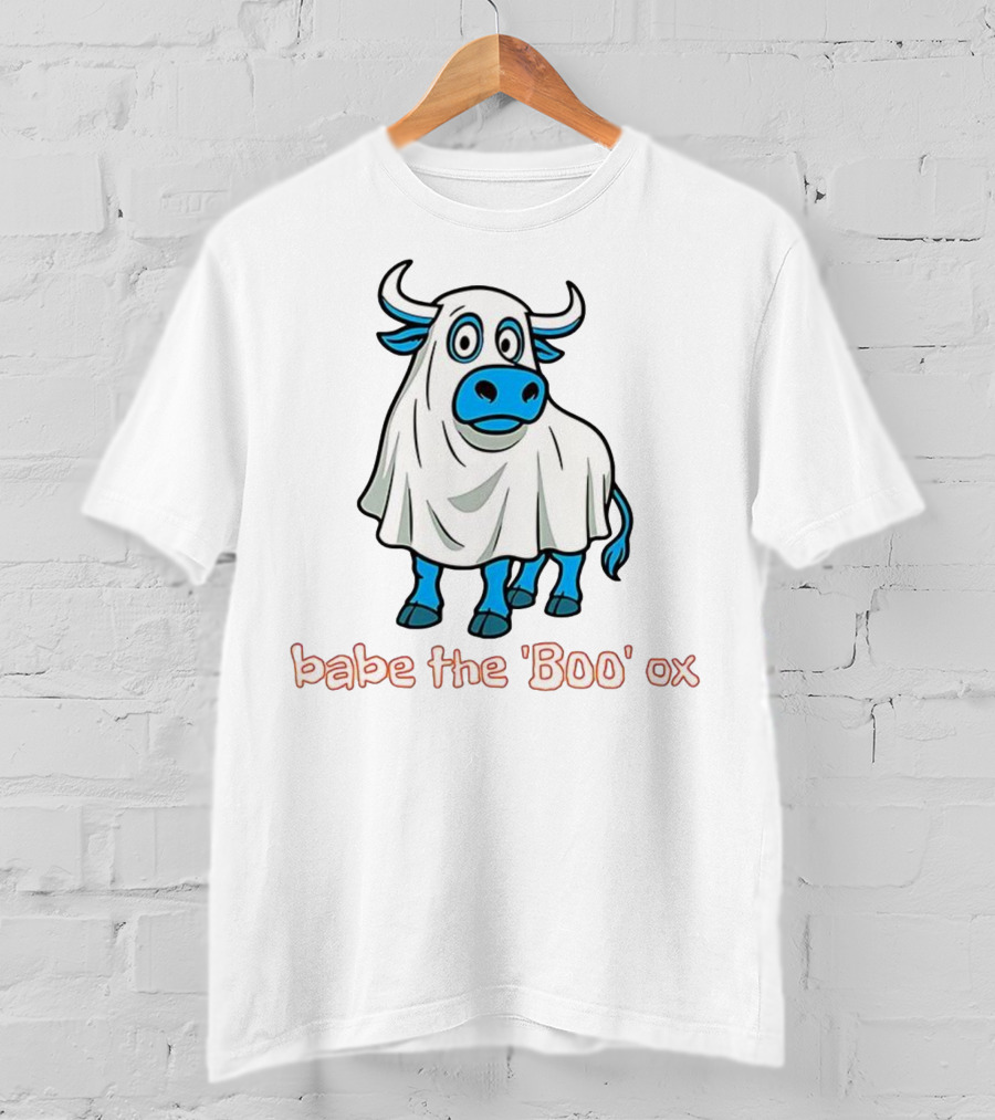 Babe The BOO Ox Ghost Cow Halloween Costume Fun T-Shirt